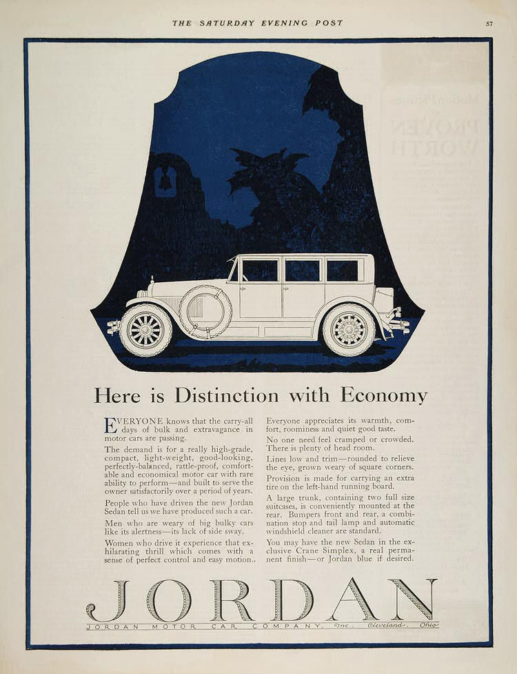 1924 Jordan Auto Advertising